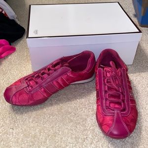 Coach Fuchsia Pink Sneakers